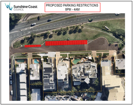 Overhead map of Marina Walk carpark